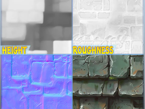 Stylized Wall Seamless Texture CG Textures