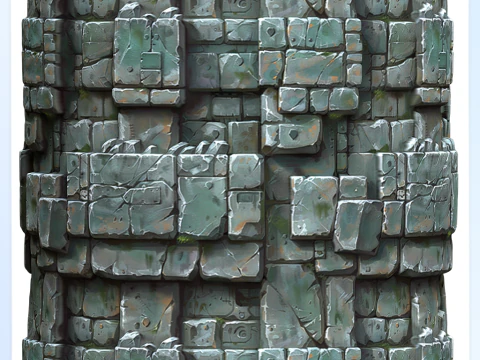 Stylized Wall Seamless Texture CG Textures