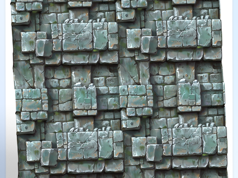 Stylized Wall Seamless Texture CG Текстуры