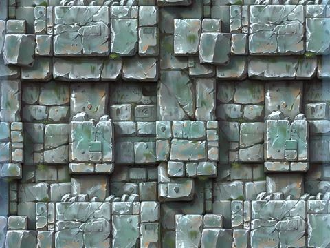 Stylized Wall Seamless Texture CG Textures