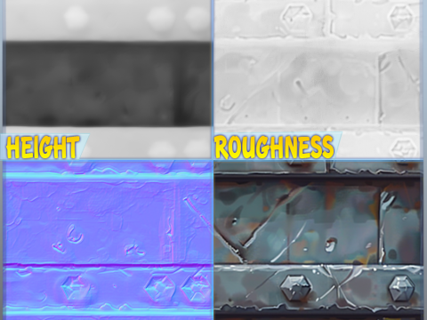 Stylized Wall Seamless Texture CG 텍스쳐