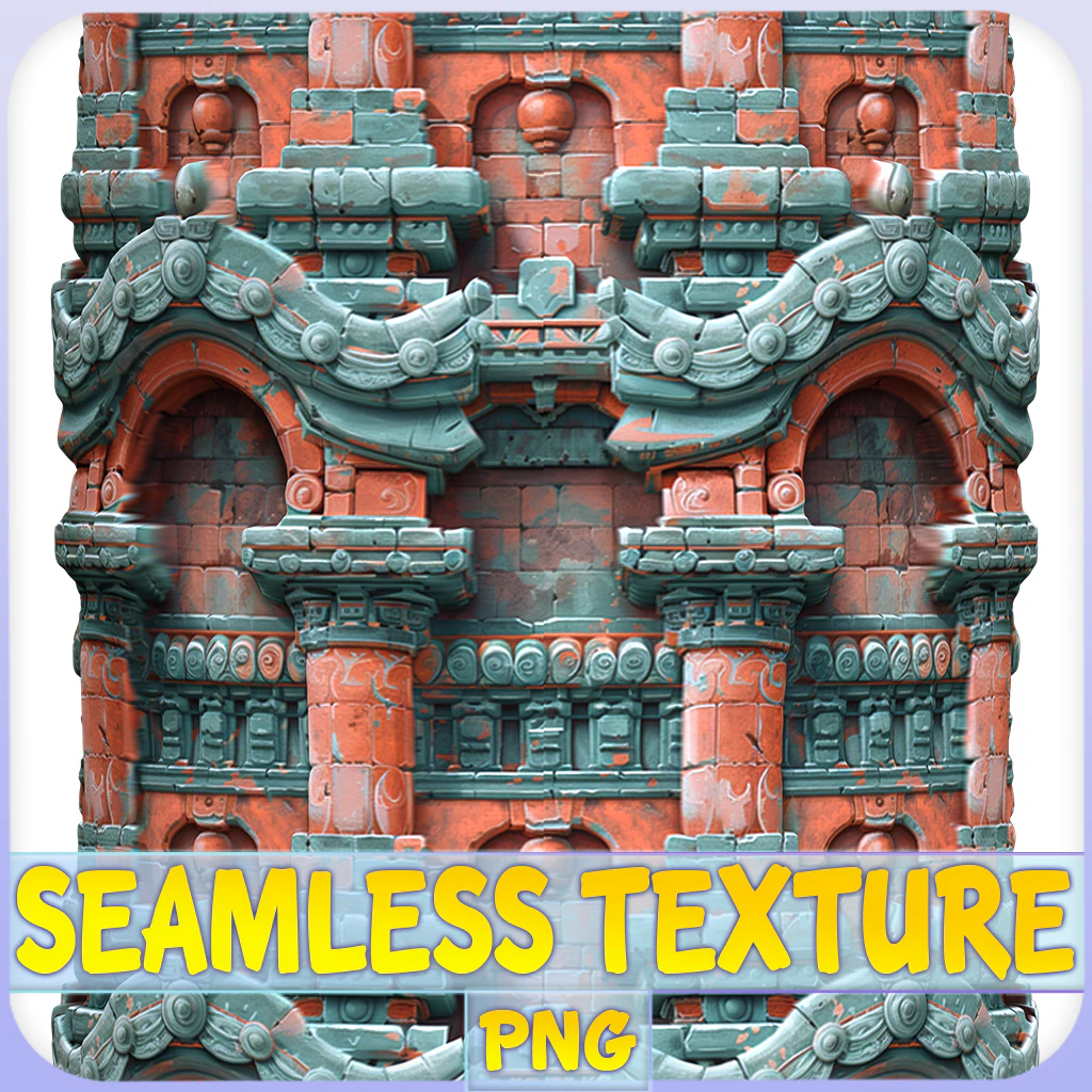 Stylized Wall Seamless Texture CG Textures .c4d .max .obj .3ds .fbx .stl .blend 