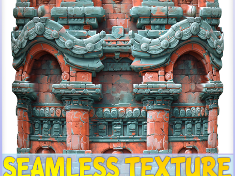 Stylized Wall Seamless Texture CG टेक्स्चर्स