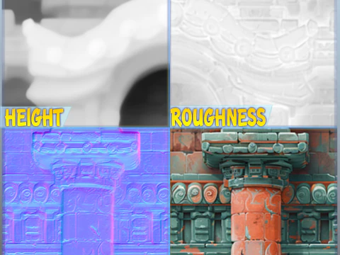 Stylized Wall Seamless Texture CG Textures