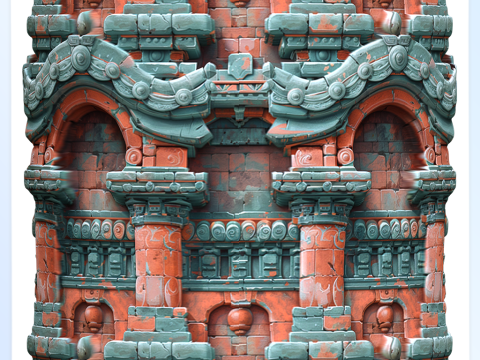 Stylized Wall Seamless Texture CG Tekstury