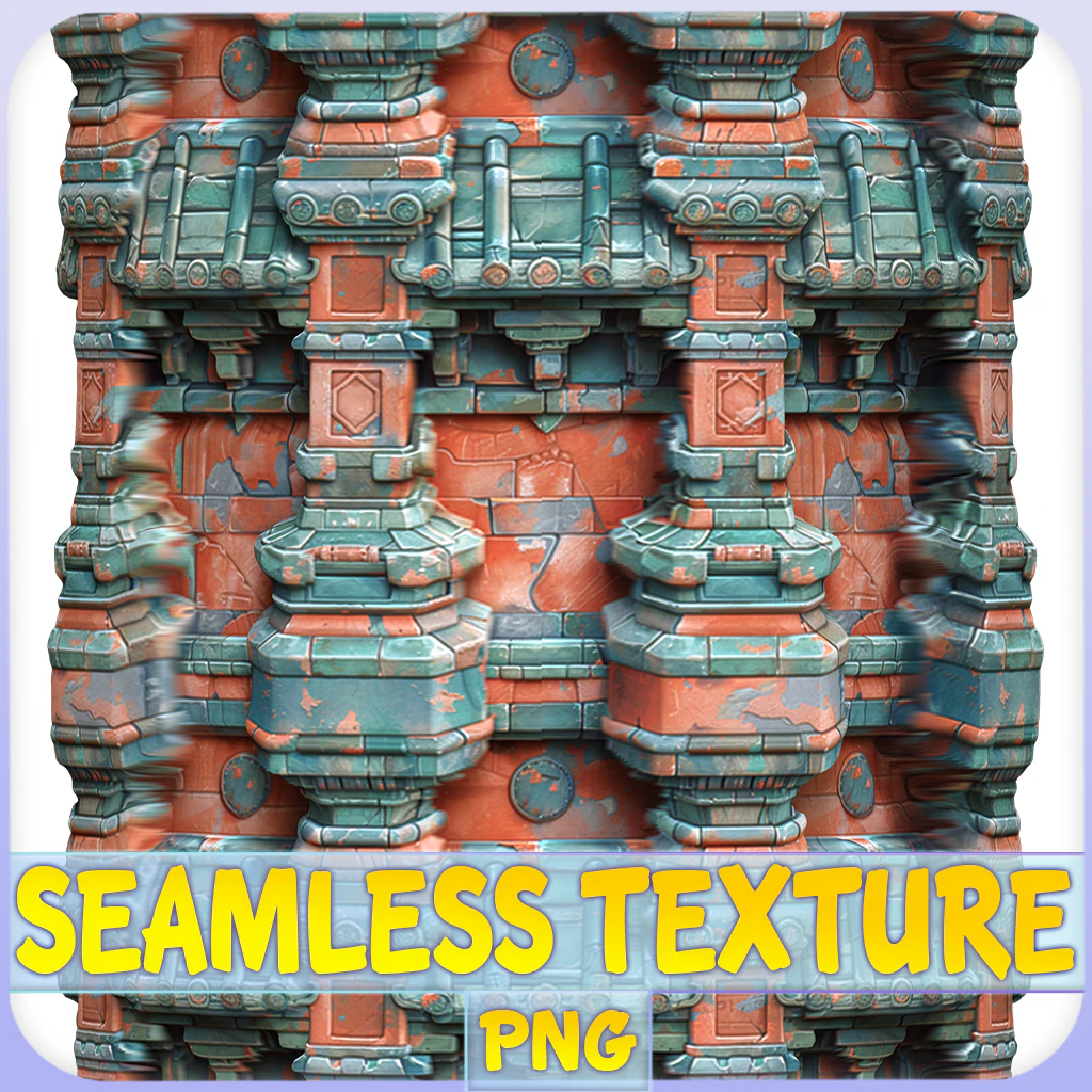 Stylized Wall Seamless Texture CG Textures .c4d .max .obj .3ds .fbx .stl .blend 