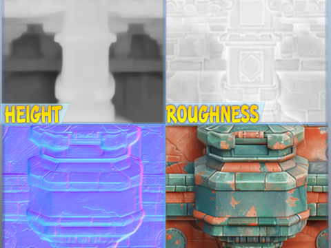 Stylized Wall Seamless Texture CG Texturen