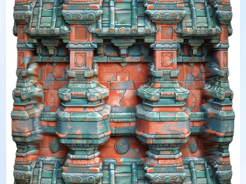 Stylized Wall Seamless Texture CG Textures