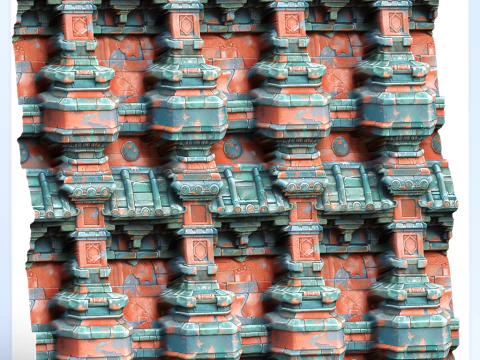 Stylized Wall Seamless Texture CG Textures