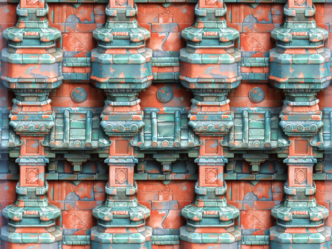 Stylized Wall Seamless Texture CG Texturen