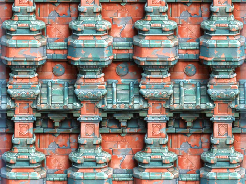 Stylized Wall Seamless Texture CG Textures