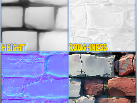 Stylized Wall Seamless Texture CG Textures