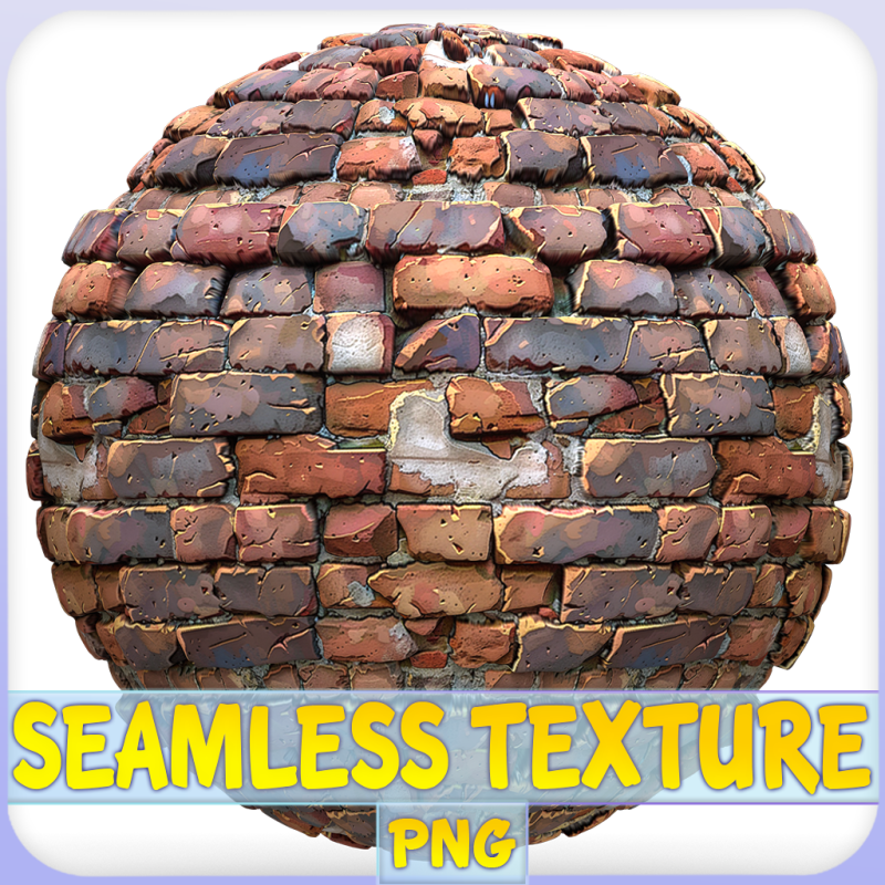Stylized Wall Seamless Texture Texturas CG .c4d .max .obj .3ds .fbx .stl .blend 