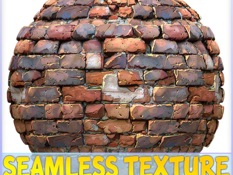 Textura sem costura de parede estilizada Texturas CG