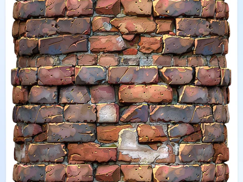 Stylized Wall Seamless Texture CG Textures