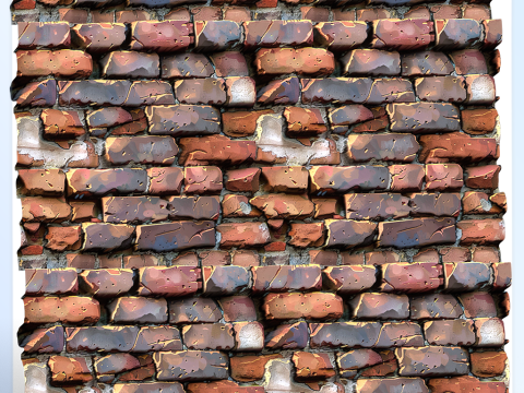 Stylized Wall Seamless Texture Texturas CG