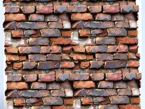 Stylized Wall Seamless Texture CG Textures