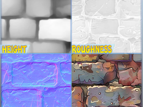 Stylized Wall Seamless Texture CG Textures