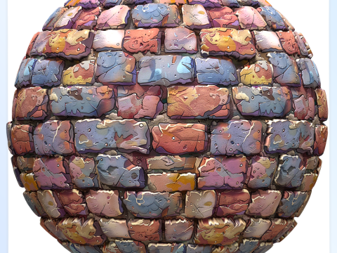 Stylized Wall Seamless Texture CG 텍스쳐