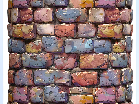 Stylized Wall Seamless Texture CG Textures