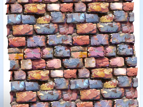 Stylized Wall Seamless Texture CG Textures