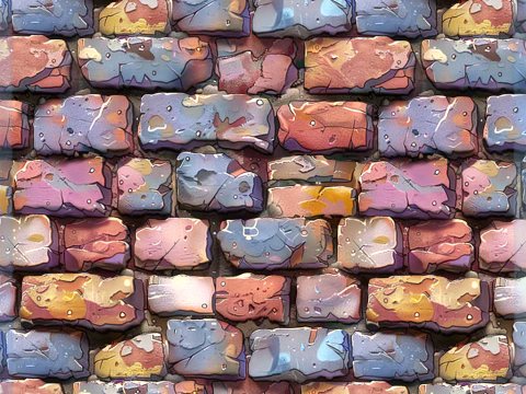 Stylized Wall Seamless Texture CG Textures
