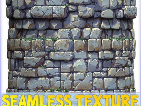 Stylized Wall Seamless Texture CG Textures