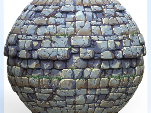 Stylized Wall Seamless Texture CG Textures