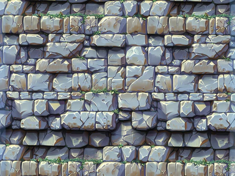 Stylized Wall Seamless Texture CG Textures