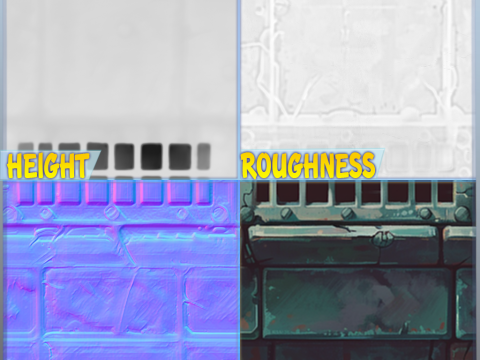 Stylized Wall Seamless Texture Tekstur CG
