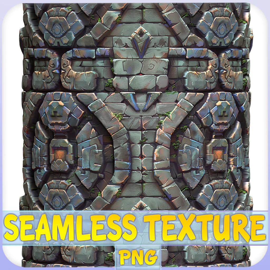 Stylized Wall Seamless Texture CG Textures .c4d .max .obj .3ds .fbx .stl .blend 
