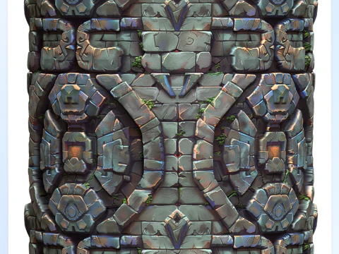 Stylized Wall Seamless Texture CG Textures