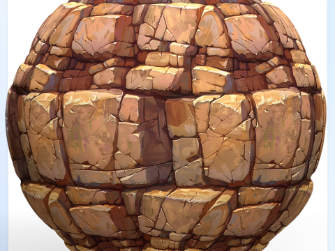 Stylized Wall Seamless Texture CG Tekstury