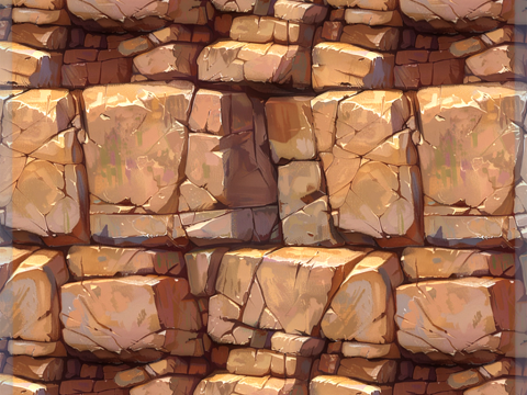 Stylized Wall Seamless Texture CG Tekstury