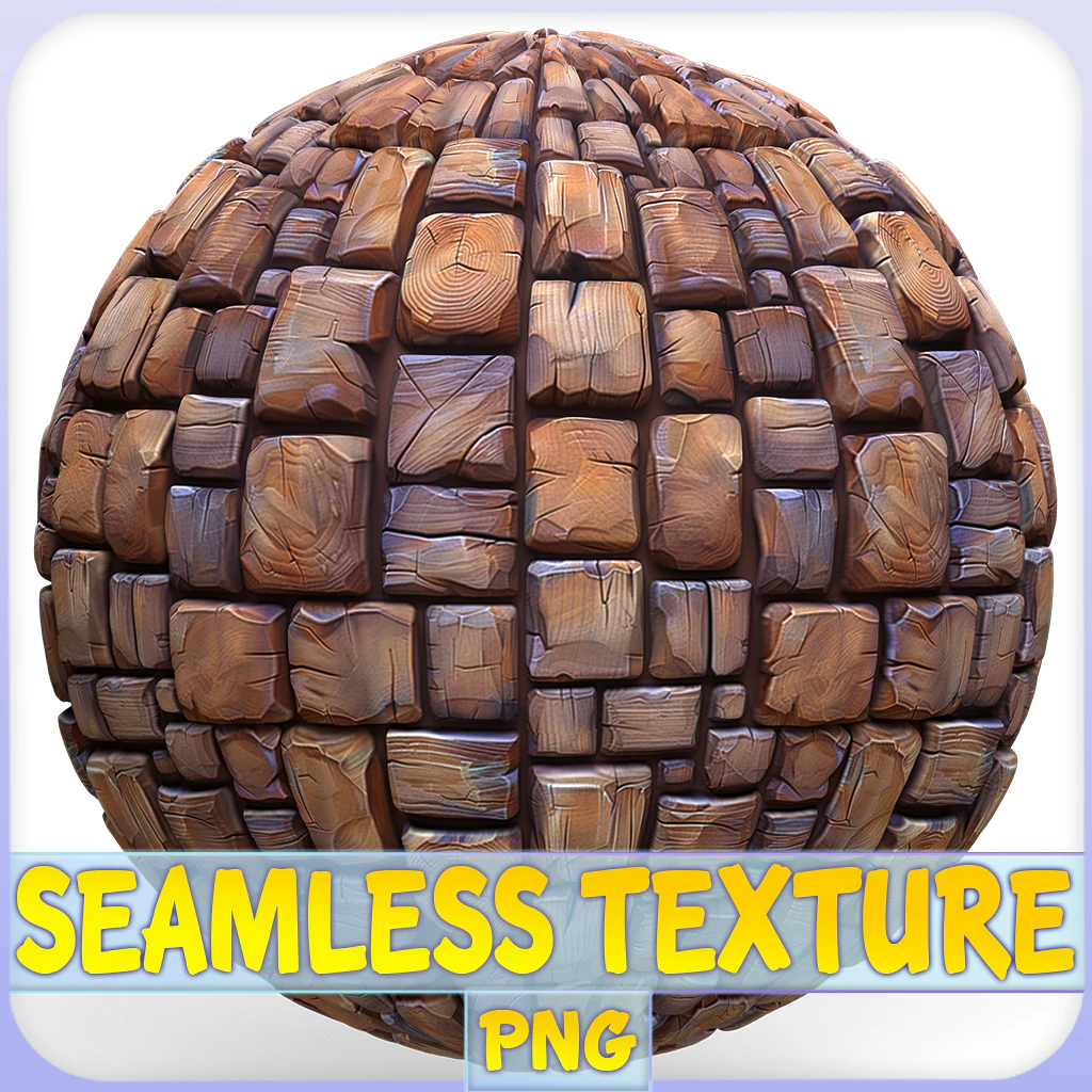 Stylized Wood Seamless Texture CG Textures .c4d .max .obj .3ds .fbx .stl .blend 