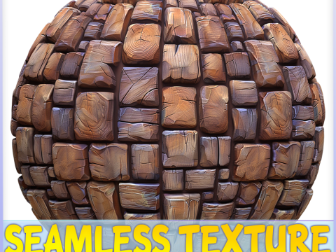 Stylized Wood Seamless Texture Tekstur CG