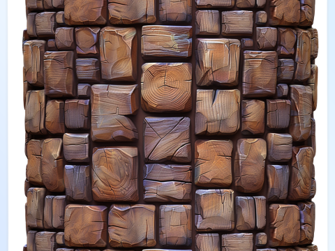 Stylized Wood Seamless Texture CG テクスチャ