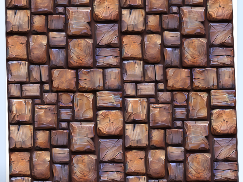 Stylized Wood Seamless Texture CG テクスチャ