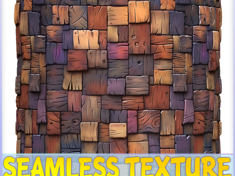 Stylized Wood Seamless Texture CG Текстуры
