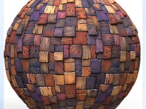 Stylized Wood Seamless Texture CG Текстури