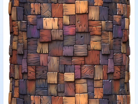 Stylized Wood Seamless Texture CG Текстури