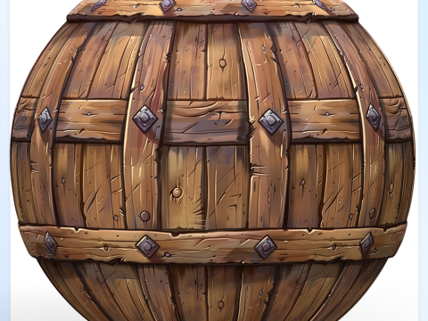 Stylized Wood Seamless Texture CG Texturen