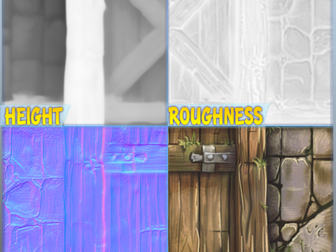 Stylized Wood Seamless Texture CG Texturen