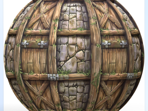 Stylized Wood Seamless Texture CG Texturen