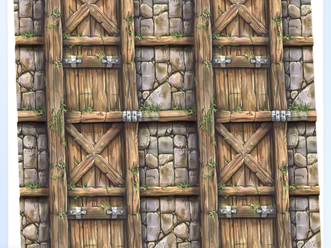 Stylized Wood Seamless Texture CG Texturen