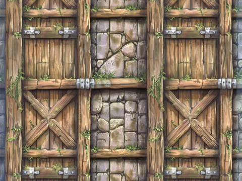 Stylized Wood Seamless Texture CG Texturen