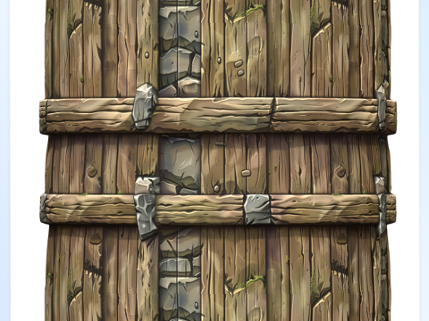 Stylized Wood Seamless Texture CG Tekstury