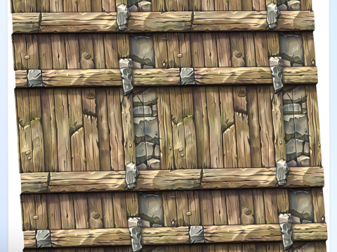 Stylized Wood Seamless Texture CG Tekstury