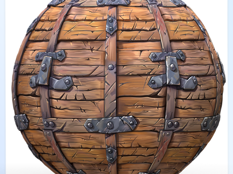 Stylized Wood Seamless Texture CG Texturen