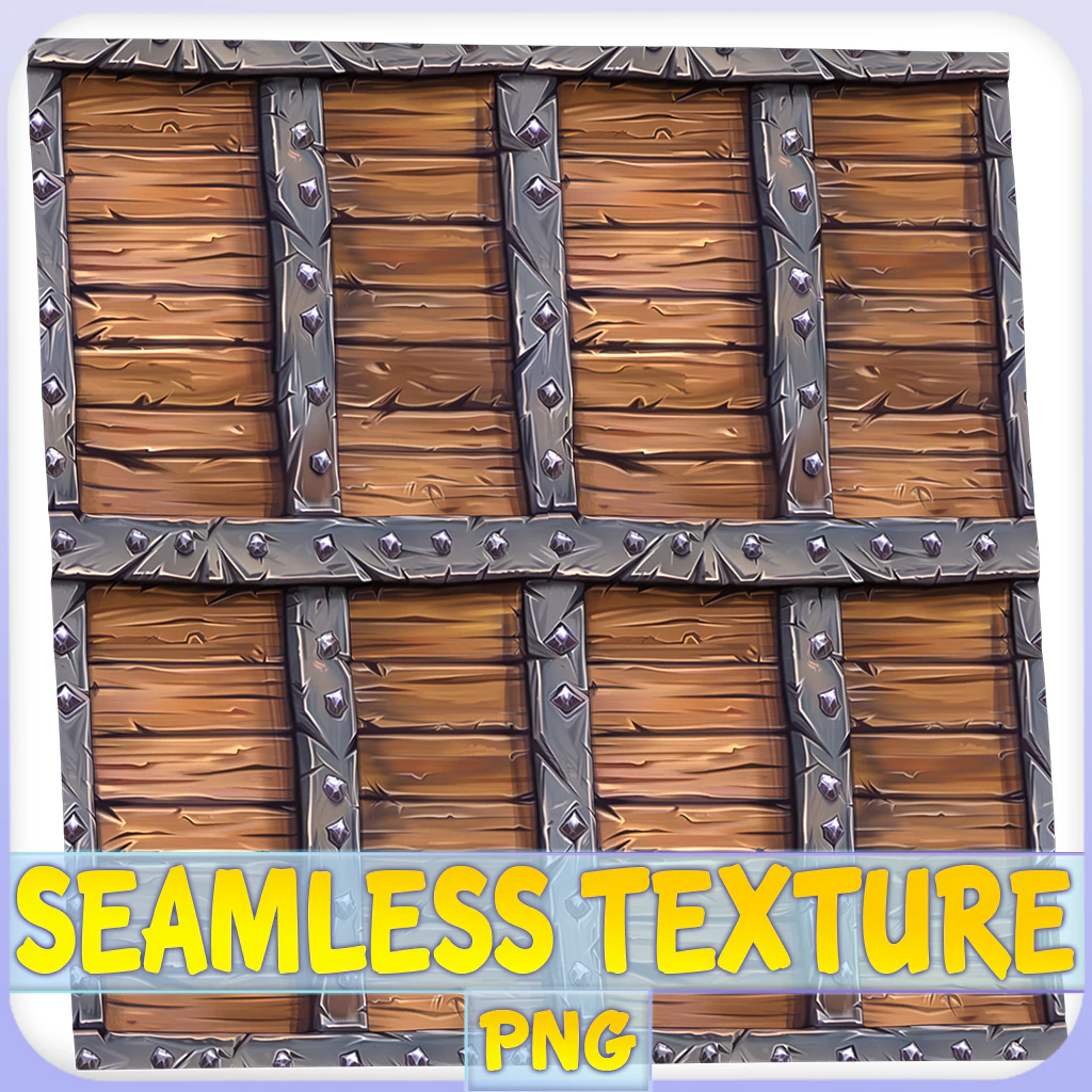 Stylized Wood Seamless Texture CG Textures .c4d .max .obj .3ds .fbx .stl .blend 